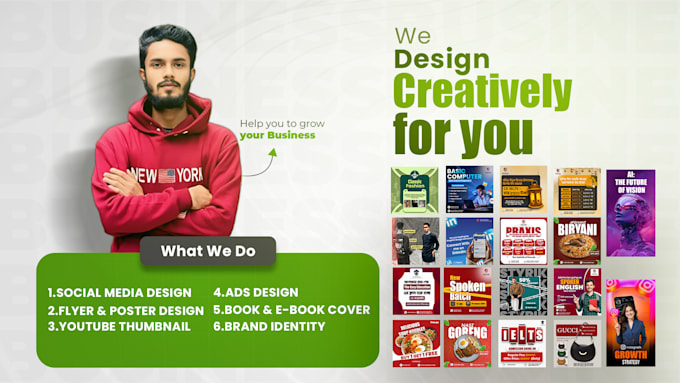 create eye catching restaurant posters and social posts