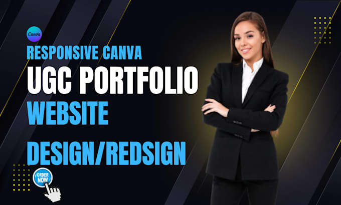 design canva ugc portfolio website, redesign canva website, canva landing page