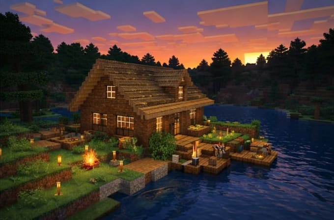 build modern or survival minecraft houses