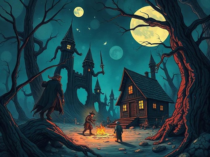 design an a fantasy illustration