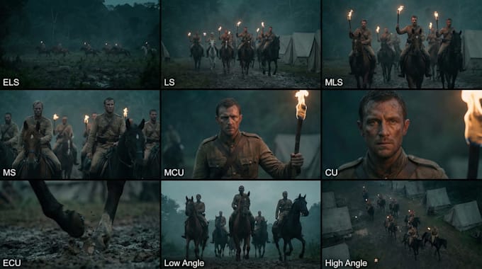 create cinematic storyboards for your script, ai video