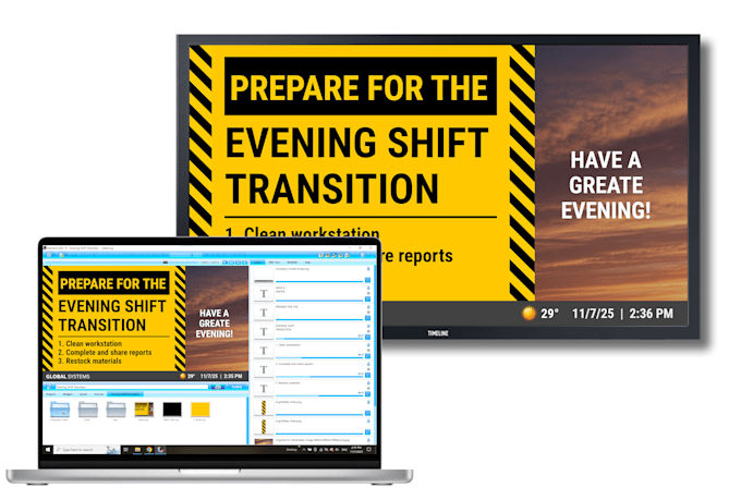 do a spinetix digital signage content design