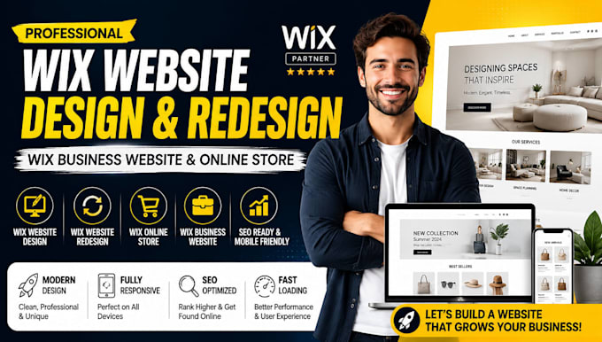 build wix website design wix website redesign business website wix online store