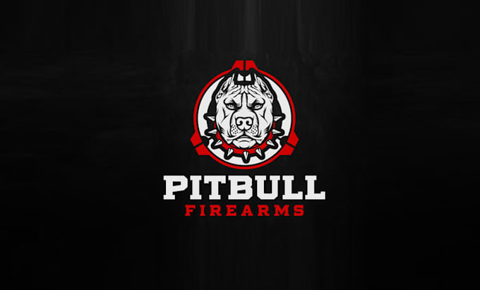 design modern pit full firearms launch logo
