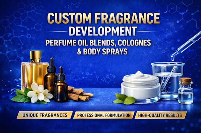 develop custom perfume oil blends colognes and body sprays as an expert chemist