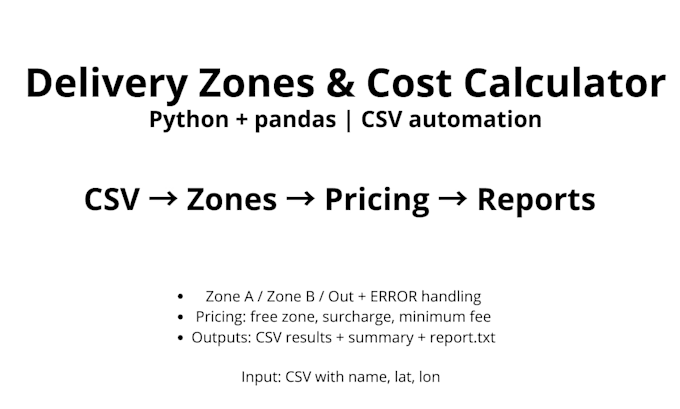 create a python script to calculate distances from CSV data