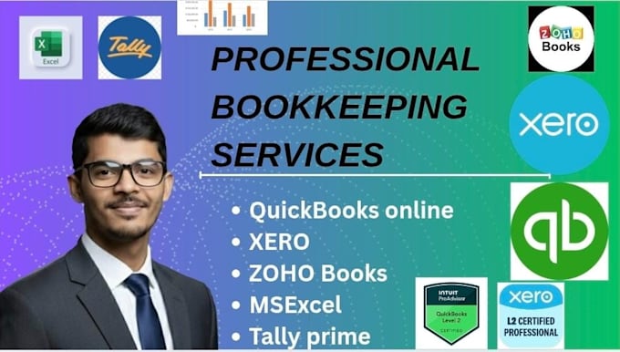 do accurate bookkeeping using quickbooks online xero zoho books and ms excel