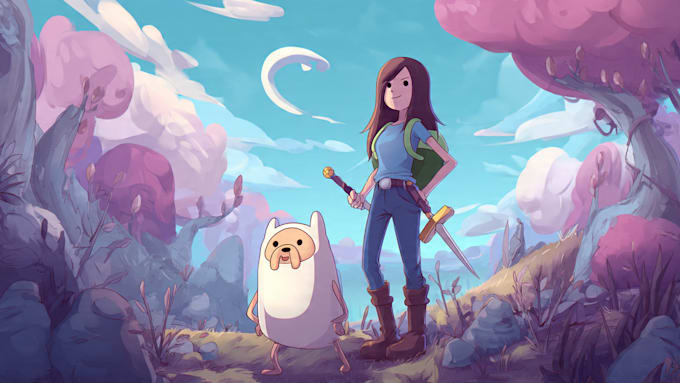 draw you in adventure time style