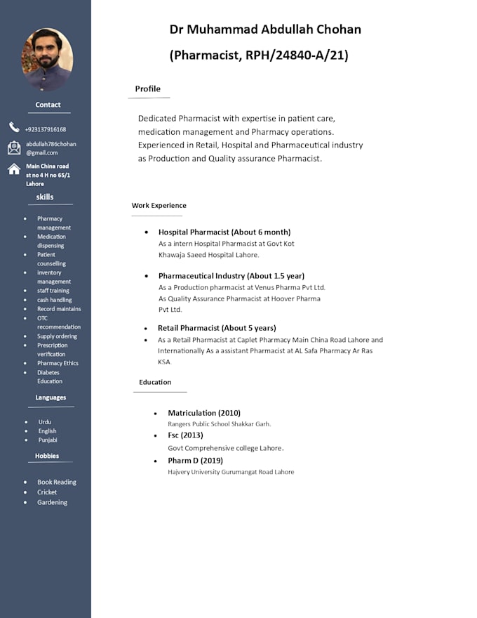 do professional cv maker