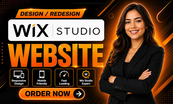 design a creative and responsive website using wix studio