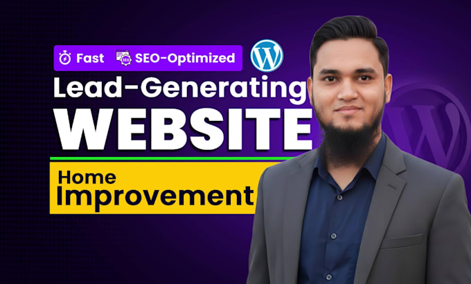 design responsive, SEO friendly wordpress home services website