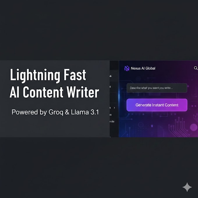 build a fast ai content writer saas using groq lpu and flask