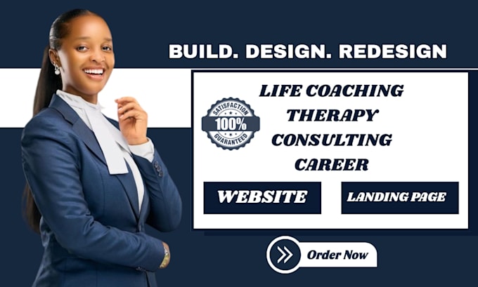 build life coaching website consulting website therapy website career website