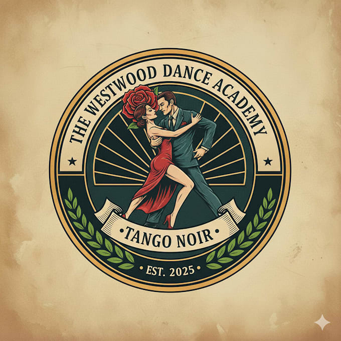 create a custom professional tango dance logo design