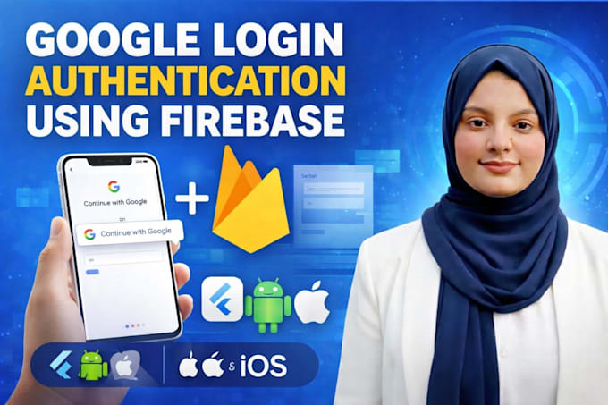Flutter google login with firebase by Emimhr | Fiverr