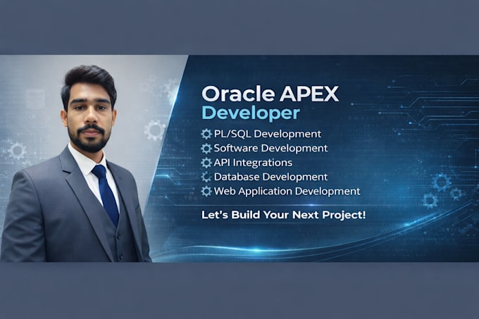 develop, design, and customize oracle apex applications and dashboards