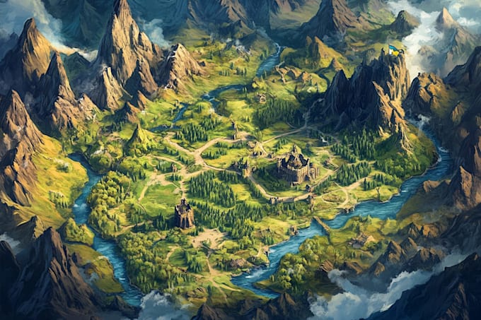 do fantasy city map