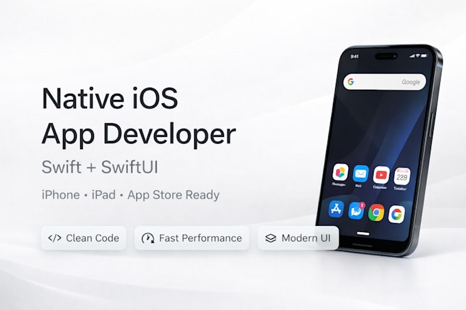 develop a native ios app using swift and swiftui