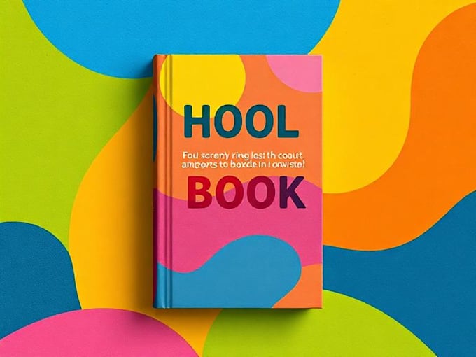 design a colorful book cover