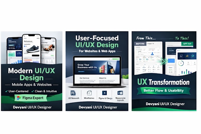 Design a modern ui ux website in figma by Dazeliya_ | Fiverr