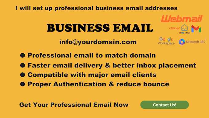 set up a professional business email address