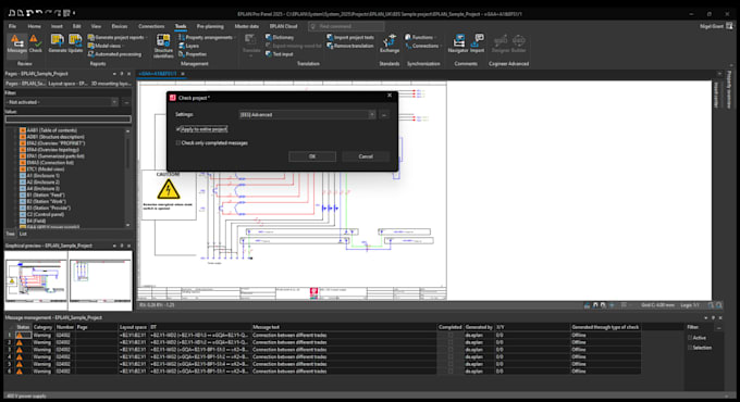 fix eplan project structure and errors iec 81346