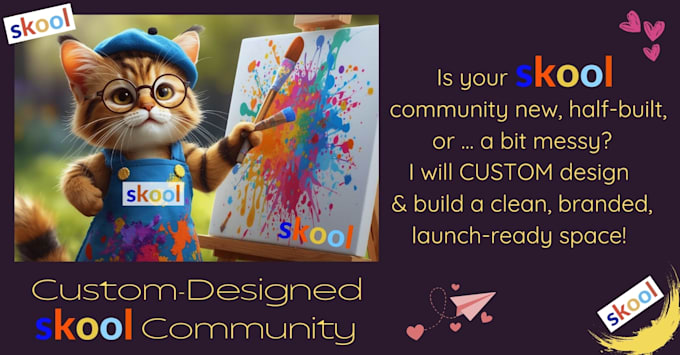 custom design, create and build your skool community