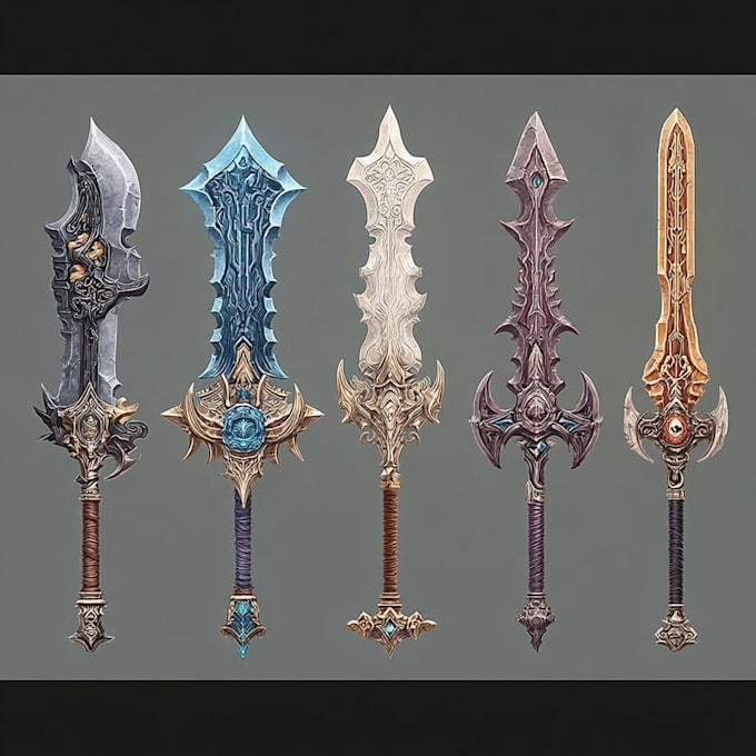 draw your prop or fantasy weapon designs
