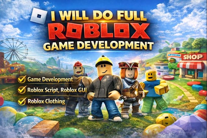 Develop full roblox games, tycoon, simulator, obby by Bright_gamer | Fiverr
