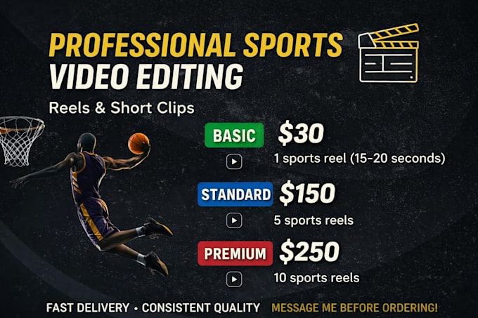 do sports video editing