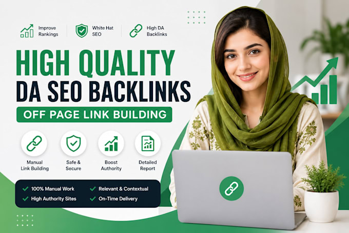 create fundamental high quality da SEO backlinks offpage link building services