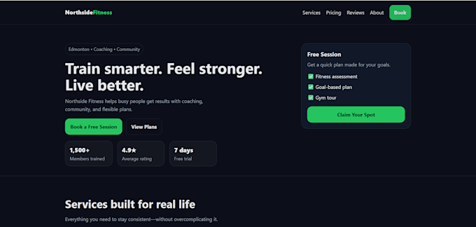 design a clean and professional business website