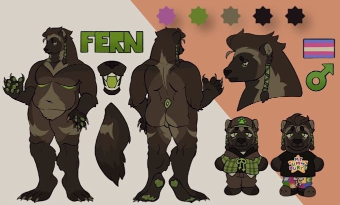 create fursona ref sheet furry reference sheet anthro furry oc furry ref sheet