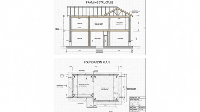 design your wood structure framing plan and foundation plan