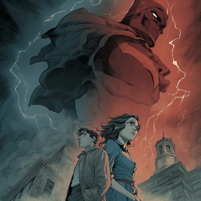 make  a comic book design for you