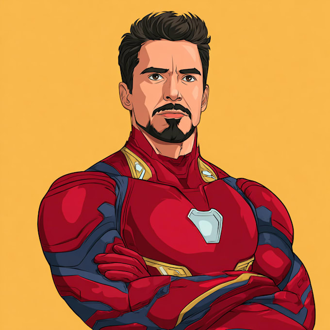 draw superhero cartoon character for you