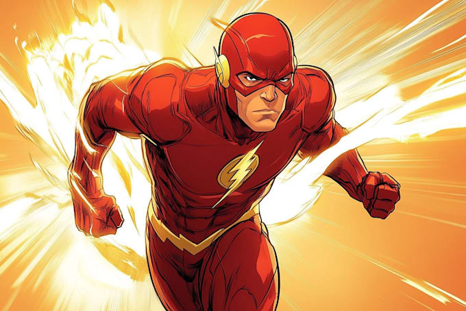 do superhero comic artwork and book