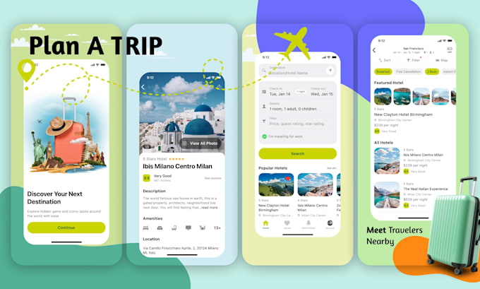 design hypnotic apple app store screenshots and play store