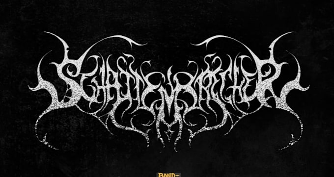 create a folk metal logo with ancient runes