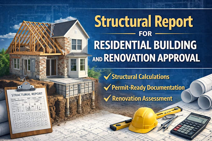 Structural report for residential building and renovation approval by ...
