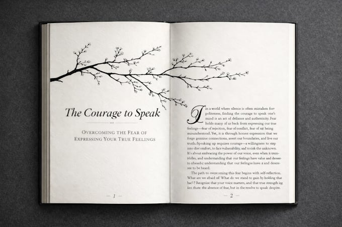 book formatting and layout design