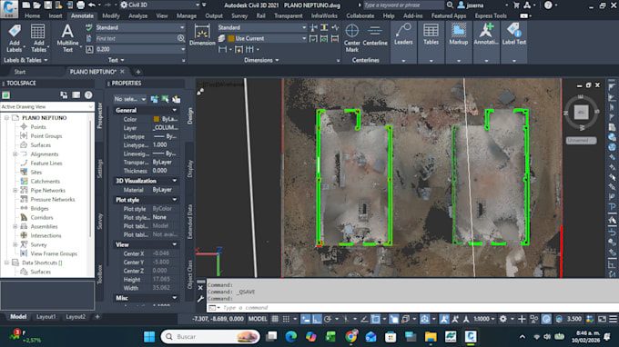 transform lidar scan data into editable dwg and PDF plans