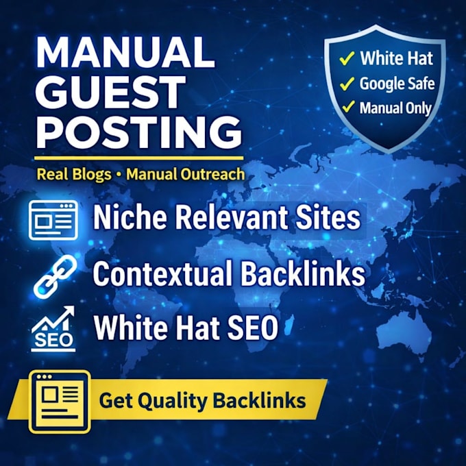 do manual guest posting on niche relevant blogs