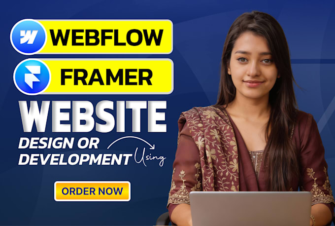 design or develop modern framer or webflow website or do figma to framer
