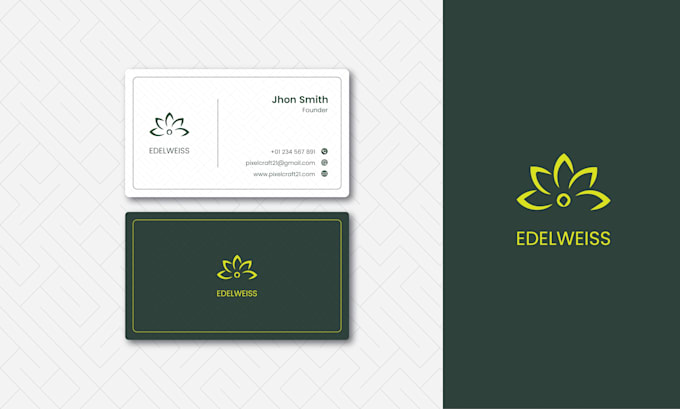 do minimal and elegant business cards