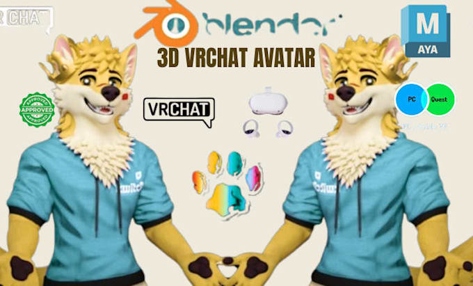 create a fully custom made vrchat avatar