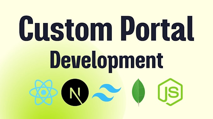 develop custom portal, dashboard with analytics for your websites