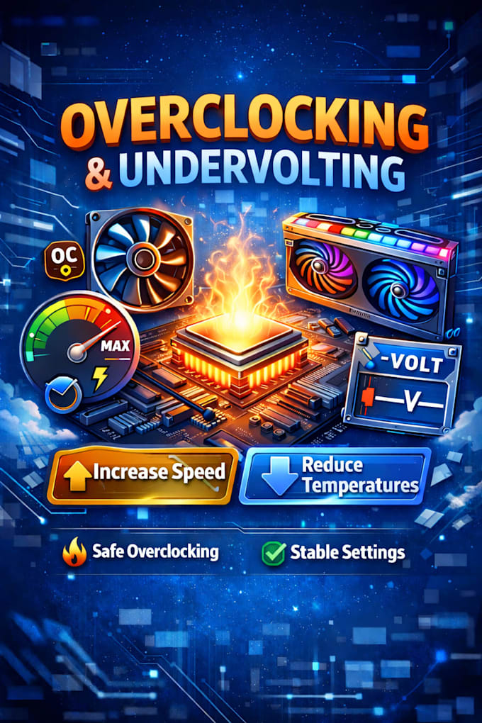do overclocking  undervolting for cpu and GPU