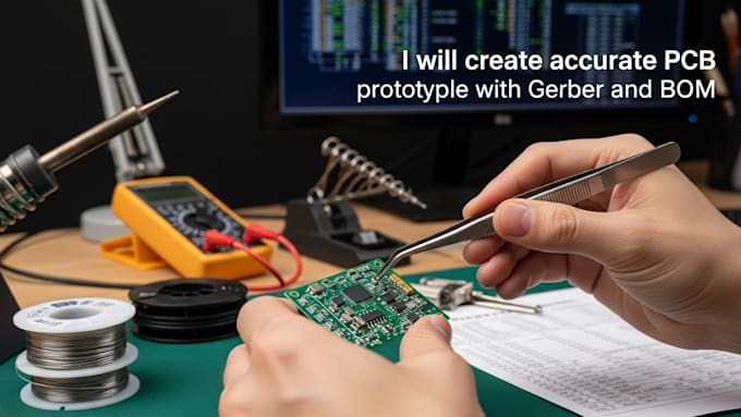create accurate pcb prototype with gerber and bom