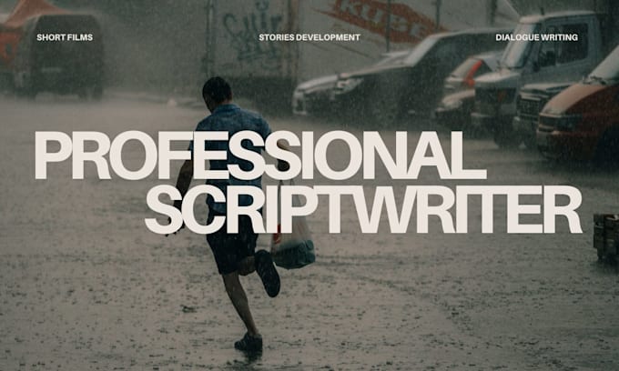 Write a cinematic short film script by Alejopistone | Fiverr